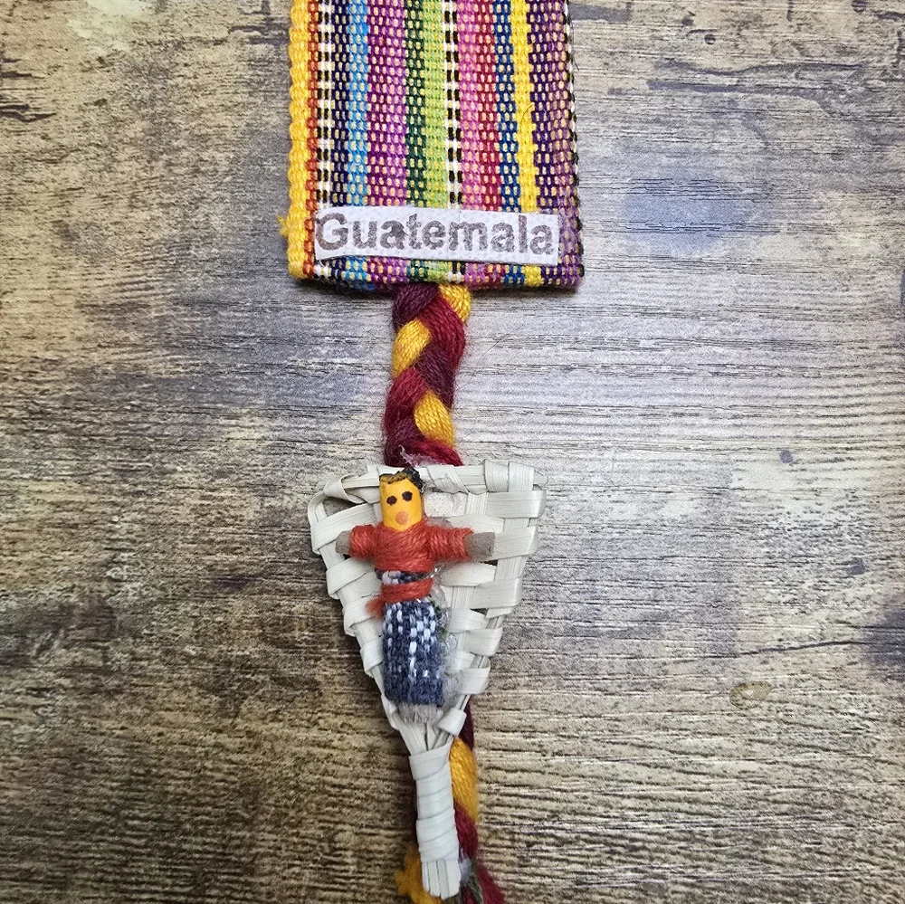 Guatemalan Textile Worry Doll Bookmark